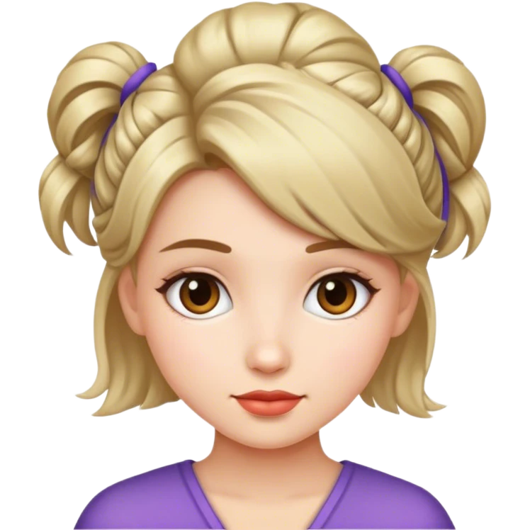 Девочка с прической emoji
