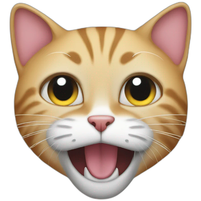Swearing cat emoji