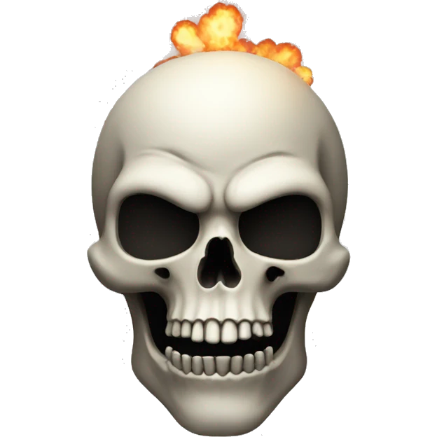 skull with bomb head emoji