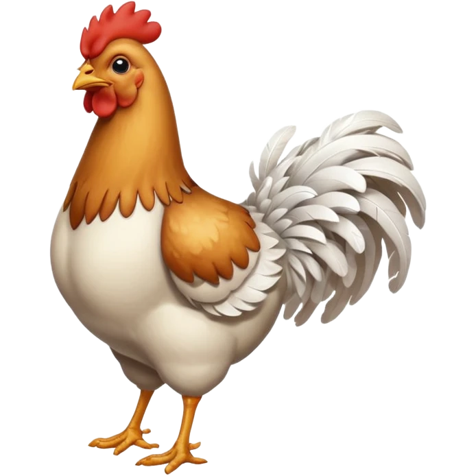 chicken walking emoji