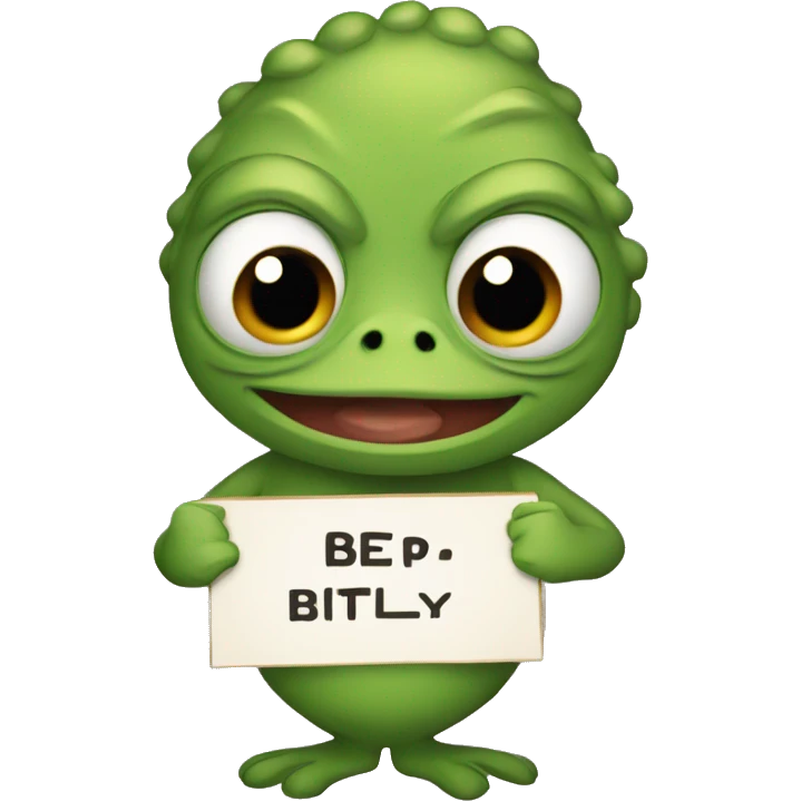pepe holding a sign that reads Dammit Billy emoji
