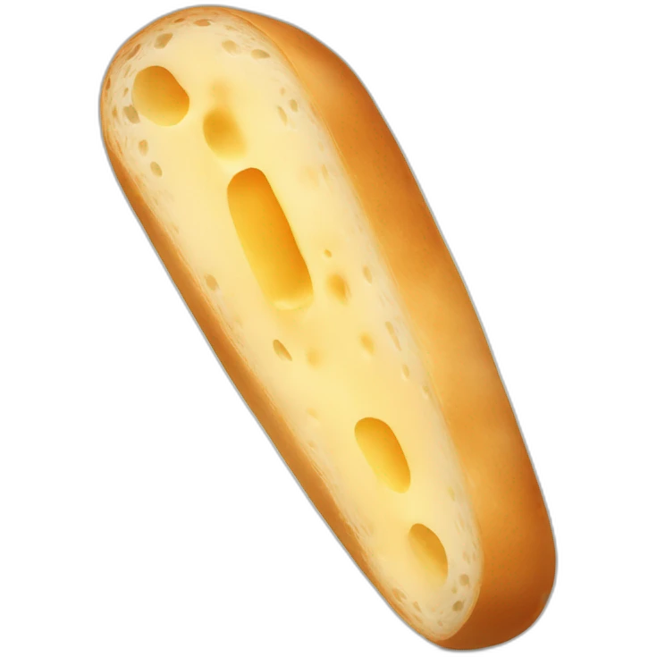 Baguette cheese emoji
