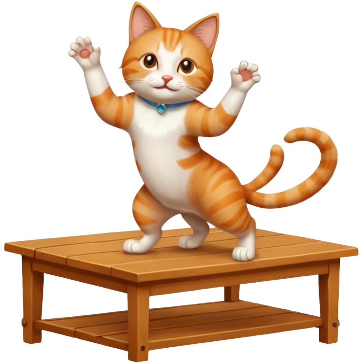 Cat dancing on table





 emoji