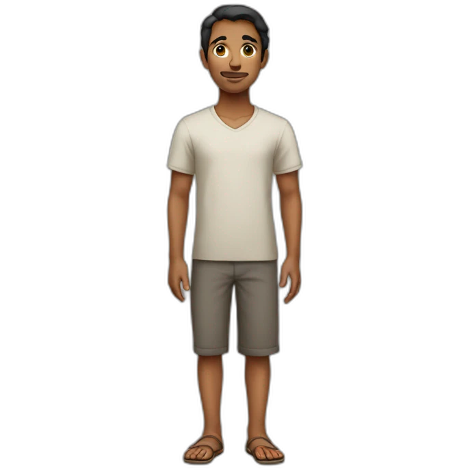 Young Kamalhadan standing emoji
