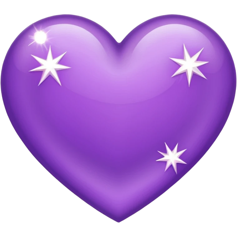 Heart purple with diamonds emoji
