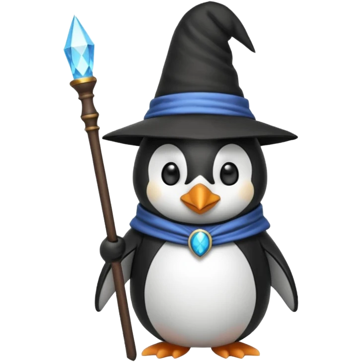 Penguin Wizard emoji