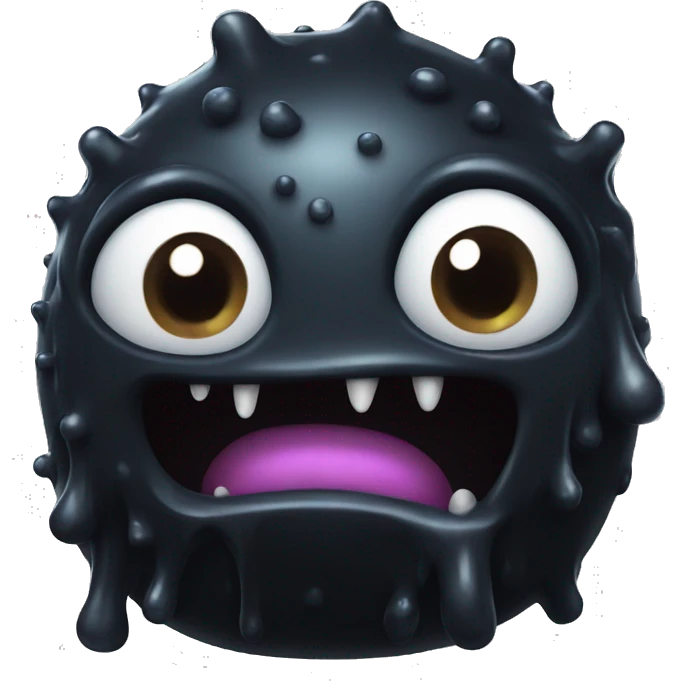 black slime monster emoji