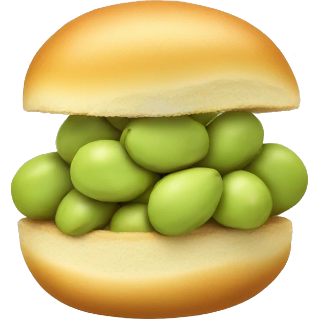 One pistachio bun emoji