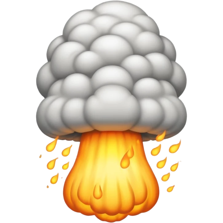 Mushroom cloud of nuke emoji