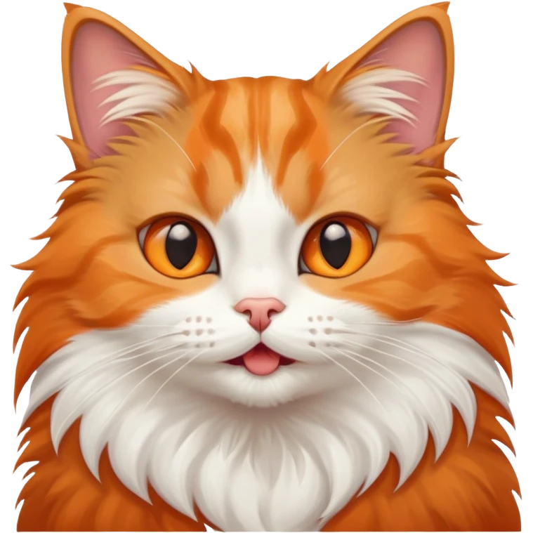 A cat with mewing  emoji