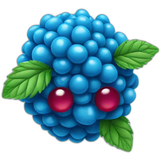 blue raspberry emoji