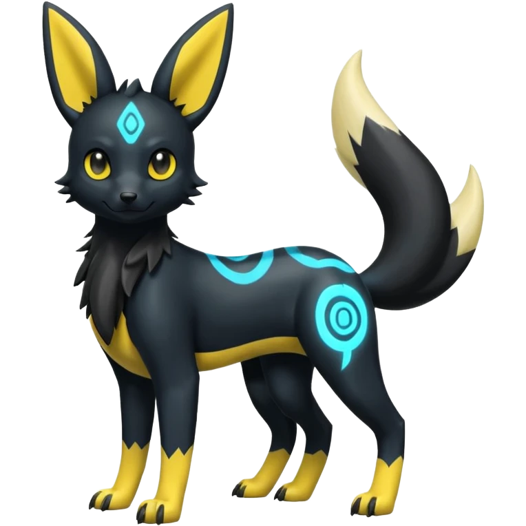 Umbreon-Electrike-Zeraora-Fakémon-hybrid-creature (full body)  emoji