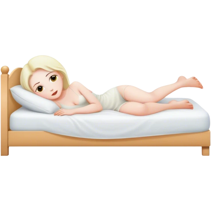someone sick in a bed emoji