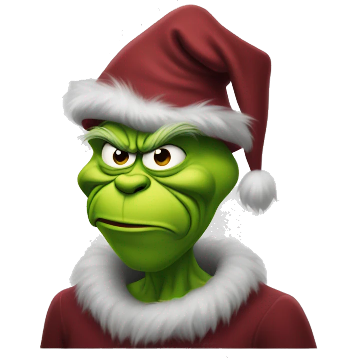 maroon grinch emoji