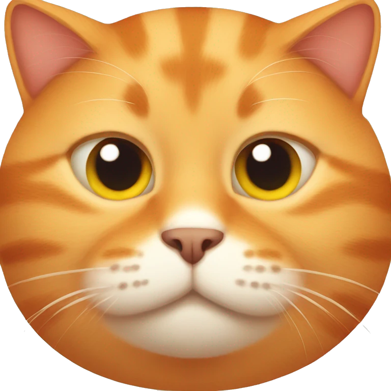 fat orange cat emoji