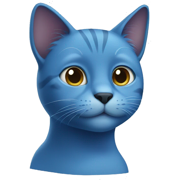 blue cat emoji