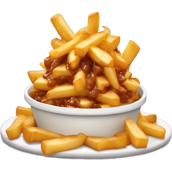 Poutine qui mange de la poutine emoji