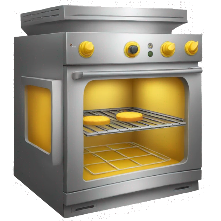 A yellow cake oven emoji
