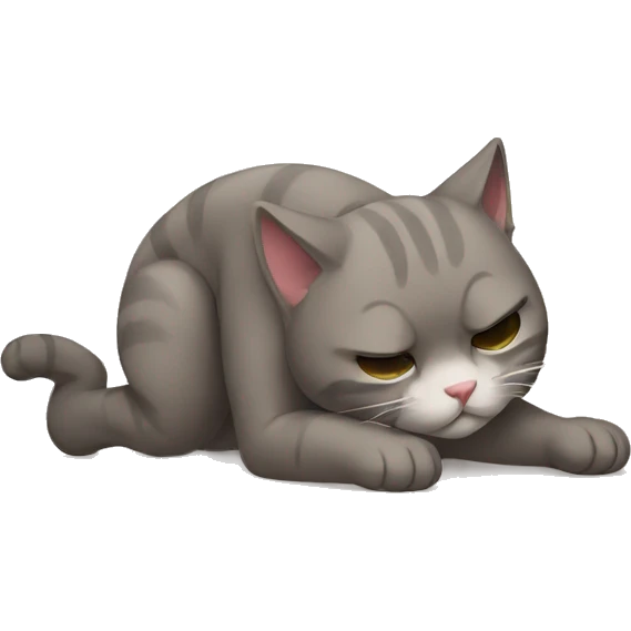 handstand crying cat emoji