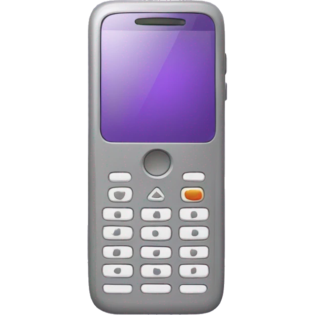 mobile phone purple emoji
