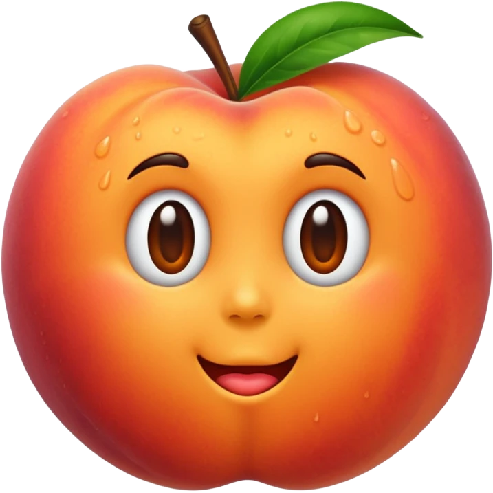 Wet peach  emoji