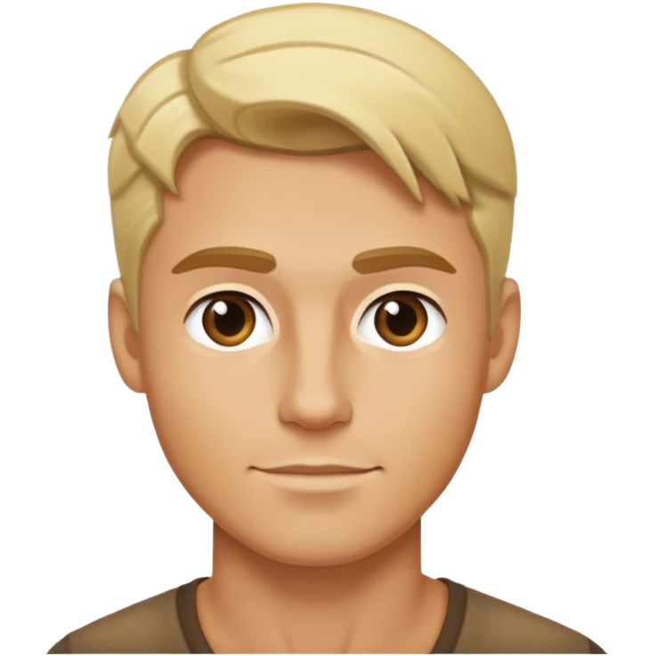 handsome hot bratz blonde man, emoji