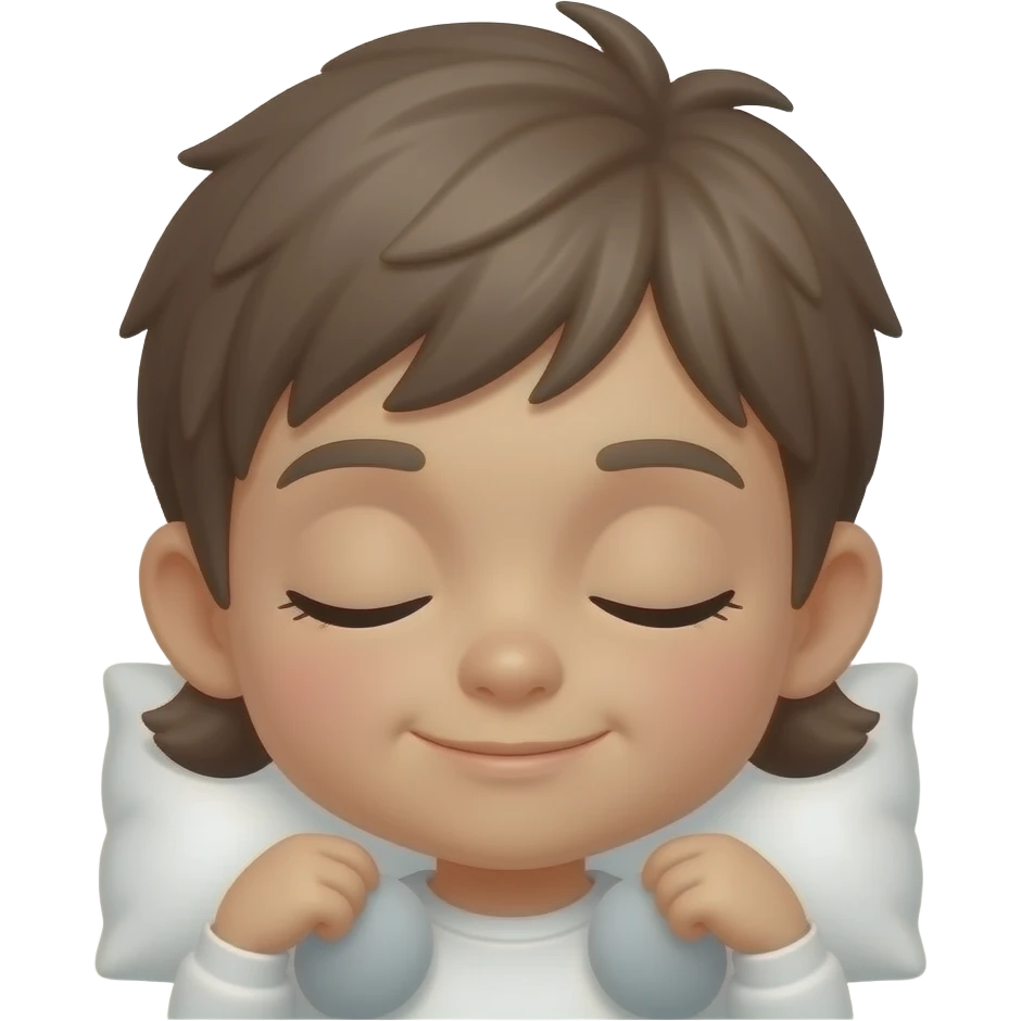 Faça uma criança dormindo emoji