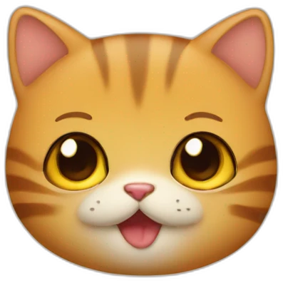 Chat qui fait un bisous emoji