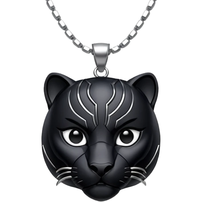 Black panther necklace emoji
