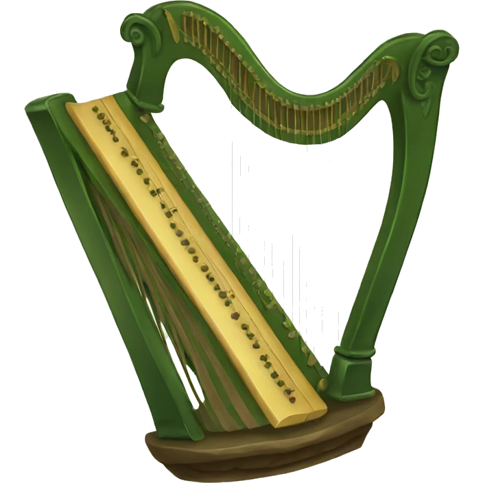 Irish harp emoji
