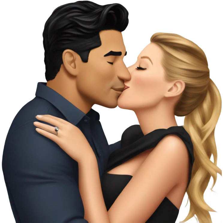 Mario Lopez kissing Blake lively emoji