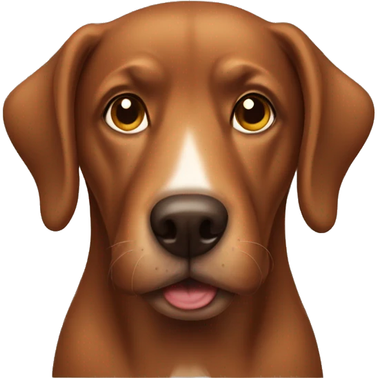 brown dog emoji