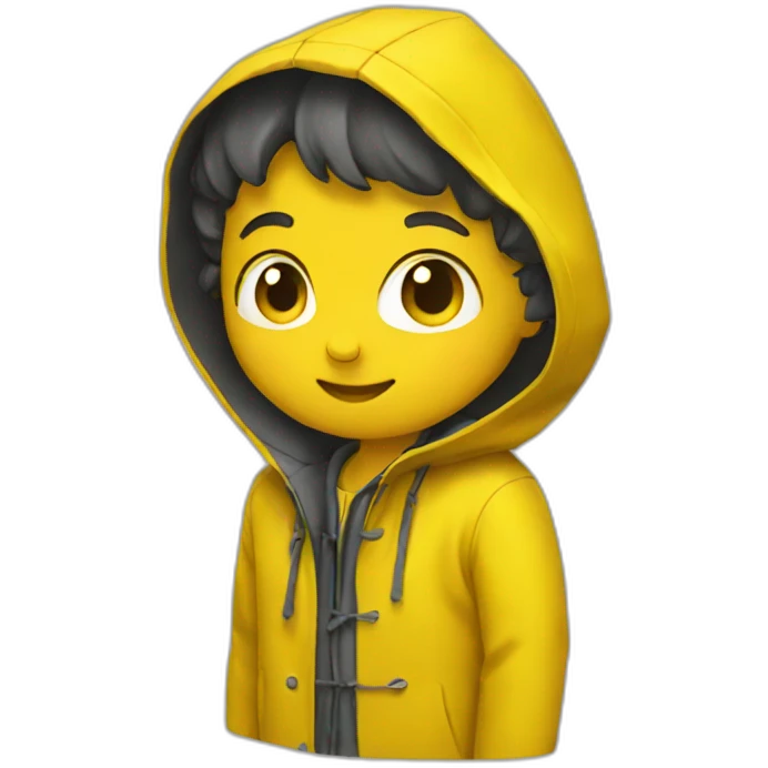 yellow raincoat emoji