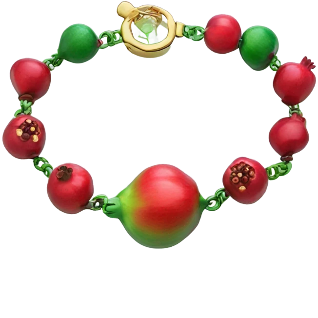 Pomegranate bracelet  emoji