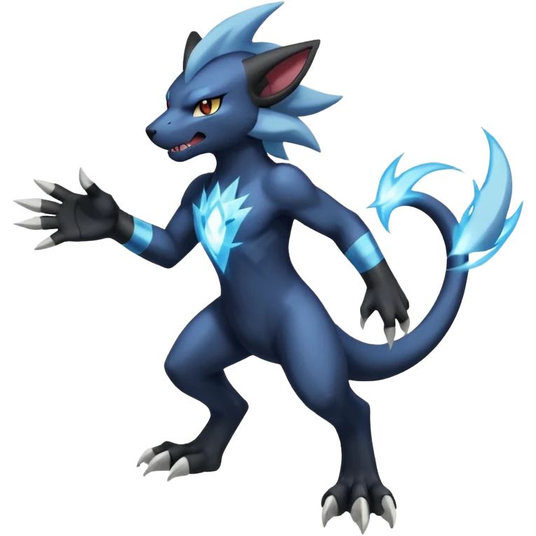 Luxray-Electrike-Manectric-Absol-fusion, full body emoji