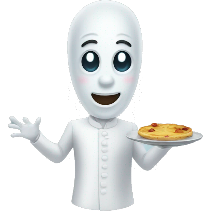 Ghost waiter emoji