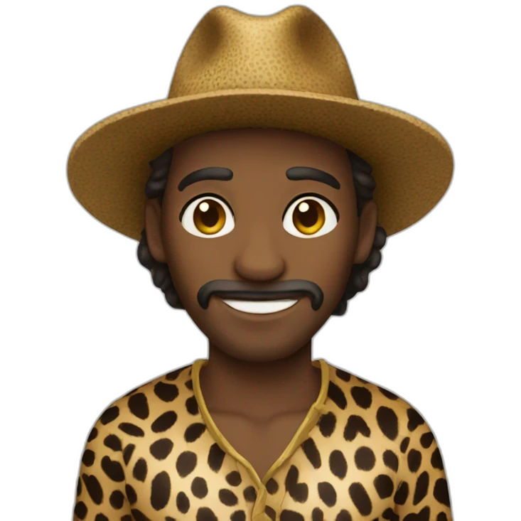 Leopard man emoji