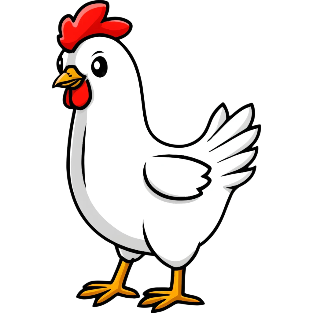 long neck chicken emoji
