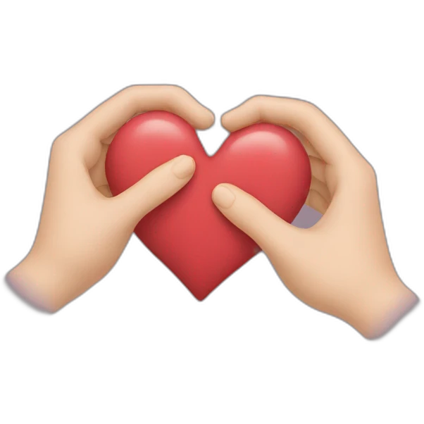 hands forming a heart emoji