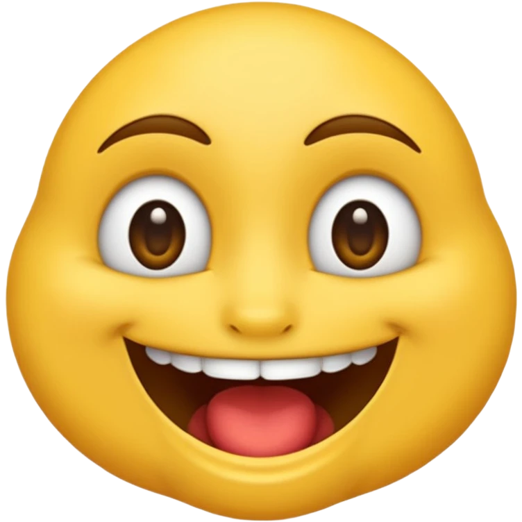 Um emoji souriant classique avec des yeux draguer, qui met un doigt dans sa bouche  emoji