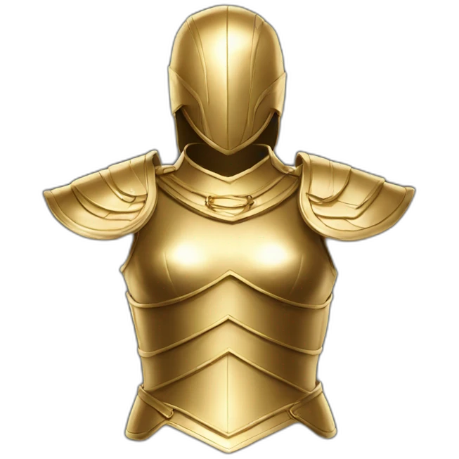 golden female breastplate emoji