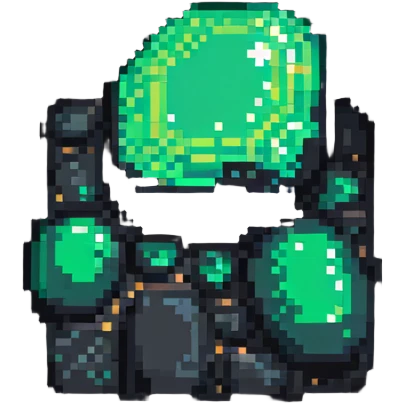 The heart of Te Fiti glowing green stone emoji