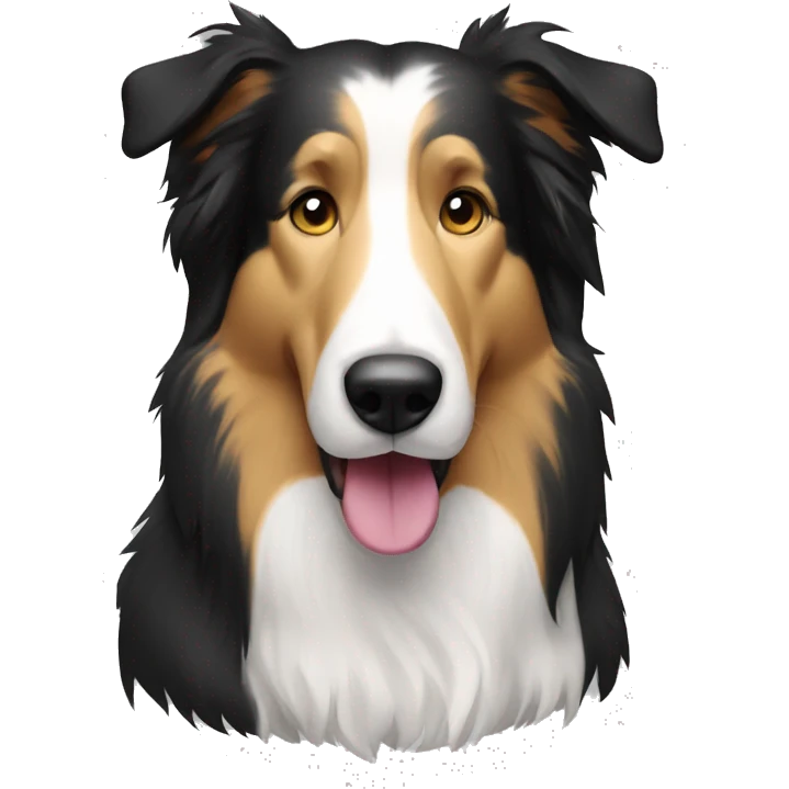 beared collie emoji