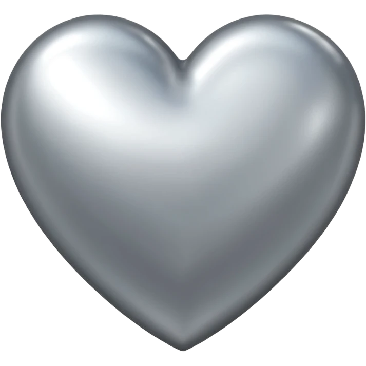 silver heart emoji emoji