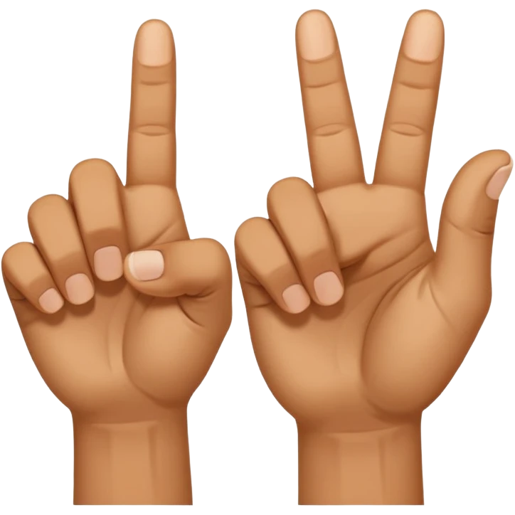 Hold up your hands. With your left hand, make a ‘6’ by curling your index finger like a hook while sticking your thumb out. With your right hand, make a ‘7’ by pointing your index finger straight and your thumb sideways like an L-shape. Put both hands next to each other — that’s the 67 meme emoji