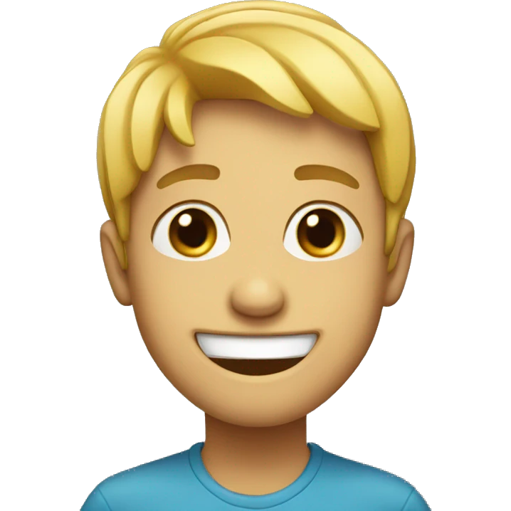 Fake smile emoji