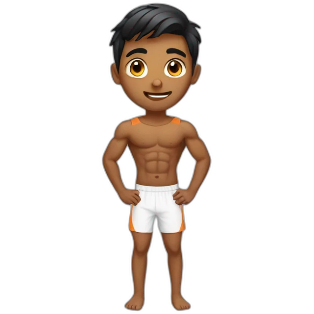 Indian boy gym emoji