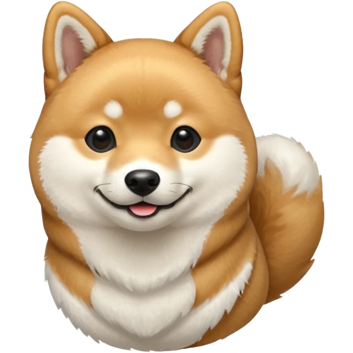 shiba inu side view smiling  emoji