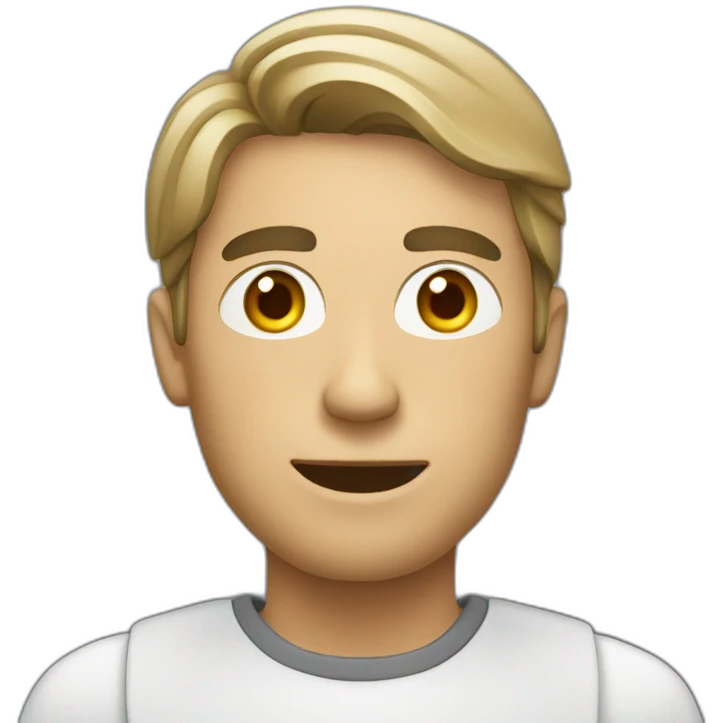 man is working in pc emoji