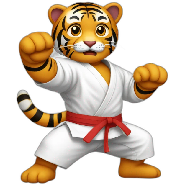 Karate tiger emoji
